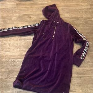 Tommy Hilfiger Purple Hoodie Dress